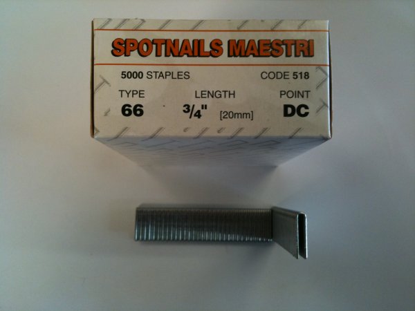 Spotnails Maestri 20mm Staples (5,000 Per Box)