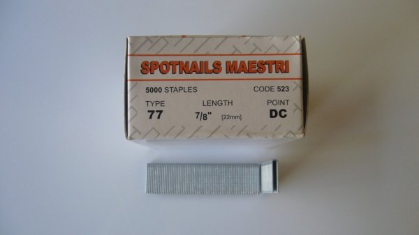 Spotnails Maestri 77DC 22mm Staples (5,000 Per Box)